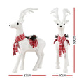 Jingle Jollys Christmas Reindeer 60cm Glitter Deer Ornament Decor