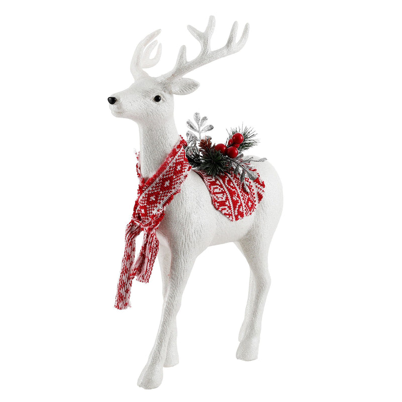 Jingle Jollys 45cm Glitter Reindeer Christmas Ornament Decoration