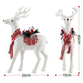 Jingle Jollys 45cm Glitter Reindeer Christmas Ornament Decoration