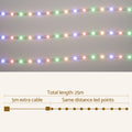 Jingle Jollys 20M Christmas Lights 600 LED String Rope Colourful