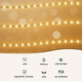 Jingle Jollys 20M 600 LED Warm White Christmas String Lights