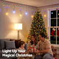 Jingle Jollys Christmas Lights Solar Fairy Lights Christmas Decorations Multicolour 4m