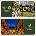Jingle Jollys Christmas Lights Solar Fairy Lights Warm White Christmas Decorations 4m