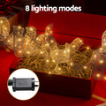Jingle Jollys 20M Christmas Lights Ribbon 200 LED Warm White