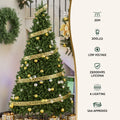 Jingle Jollys 20M Christmas Lights 200 LED Golden Fairy Ribbon