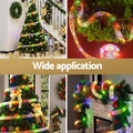 Jingle Jollys 20M Christmas Lights 200 LED Golden Fairy Ribbon