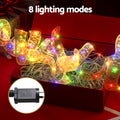 Jingle Jollys 20M Christmas Lights 200 LED Golden Fairy Ribbon
