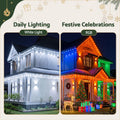 Jingle Jollys 15M Christmas Lights Permanent String Eaves Light 36 LED Decor
