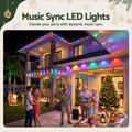 Jingle Jollys 15M Christmas Lights Permanent String Eaves Light 36 LED Decor