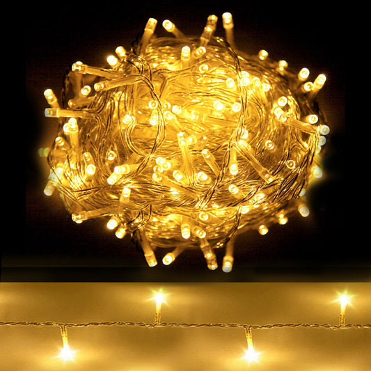 Jingle Jollys 100M 500 LED Warm White Christmas Lights String