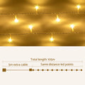 Jingle Jollys 100M 500 LED Warm White Christmas Lights String