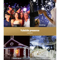 Jingle Jollys 100M 500 LED Cool White Christmas Fairy Lights