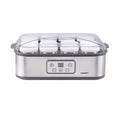 Devanti Yoghurt Maker Machine with 12x180ml Glass Cups Temp Control Grey
