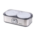 Devanti Greek Yoghurt Maker Machine 2x960ml Large Tubs Temp Control Grey