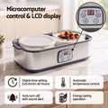Devanti Greek Yoghurt Maker Machine 2x960ml Large Tubs Temp Control Grey