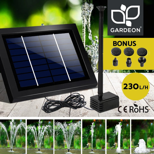 Gardeon Solar Pond Pump Submersible Water Fountain Kit 4FT