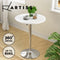 Artiss Bar Table Tables Kitchen Swivel Gas Lift Outdoor Round Metal White