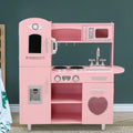 Keezi Kids Wooden Kitchen Set Pretend Play Kitchen Toys Cooking Children Girl