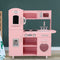 Keezi Kids Wooden Kitchen Set Pretend Play Kitchen Toys Cooking Children Girl