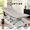 Artiss Folding Bed With Mattress Heavy Duty Camping Cot Portable Grey 185CM