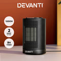 Devanti Electric Fan Heater Portable Ceramic Standing Room Office Heaters 1200W
