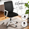 Artiss Mesh Office Chair Lumbar Support Swivel Computer Desk Chair Black White