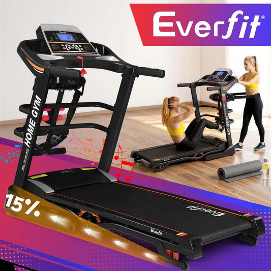 Everfit Treadmill Electric Home Gym Fitness Exercise Machine w/ Massager 480mm