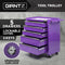 Giantz 5 Drawer Tool Trolley Box Cabinet Chest Storage Toolbox Cart Purple