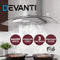 Devanti 90cm Range Hood Curved Glass Canopy Rangehood Kitchen Exhaust Fan