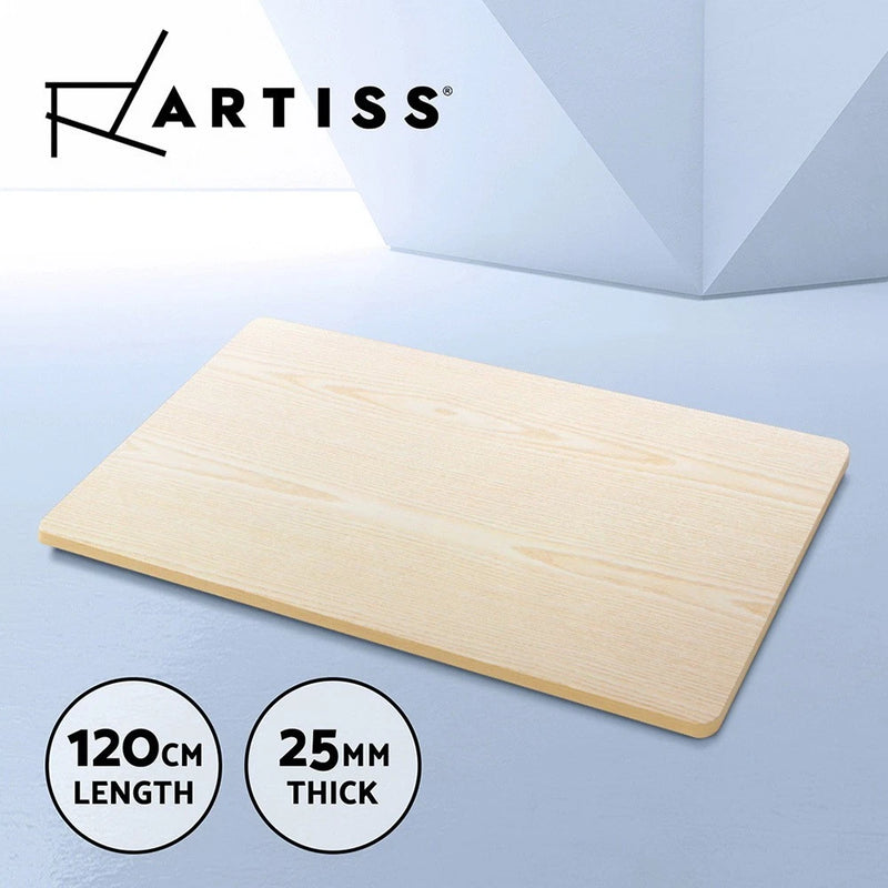 Artiss Standing Desk Top Motorised Sit Stand Desks White Oak 120CM