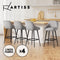 Artiss 4x Bar Stools Upholstered Stool Counter Seat Kitchen Dining Chairs