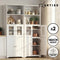 Artiss 2x Buffet Sideboard Cabinet Pantry Kitchen Bathroom Storage Cupboard