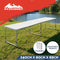 Weisshorn Folding Camping Table 240CM Portable Outdoor Picnic BBQ Aluminium Desk