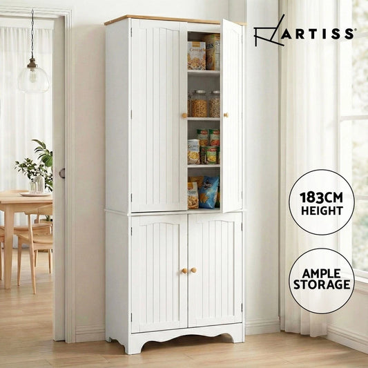 Artiss Buffet Sideboard Cupboard Cabinet 4 Doors Pantry Storage Shelves BERNE