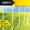 Giantz Electric Fence Posts 20pcs Electric Fence Poly White