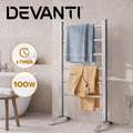 Devanti Electric Heated Towel Rail Aluminium Warmer Rack Bathroom