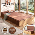 Artiss Folding Kraft Paper Bed Frame Mattress Pillow 300kg Capacity 200x120cm