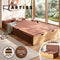 Artiss Folding Kraft Paper Bed Frame Mattress Pillow 300kg Capacity 200x120cm