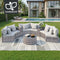 Gardeon 6 Seater Outdoor Sofa Set Table Chair Garden Rattan Patio Furniture 9PCS