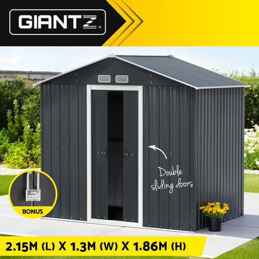 Giantz Garden Shed Sheds Outdoor Storage 2.15x1.3M Tool Workshop House Shelter