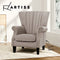 Artiss Armchair Lounge Chair Accent Chairs Armchairs Fabric Single Sofa Beige