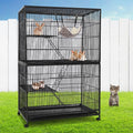 i.Pet Rabbit Cage Indoor Hutch Guinea Pig Bird Ferret Cat Hamster 142cm 4 Level