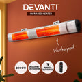 Devanti 3000W Electric Infrared Strip Heater Remote Control