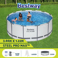 Bestway Swimming Pool Above Ground Pools Round Filter Pump Cover Ladder 366cm