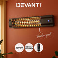 Devanti Electric Strip Heater Infrared Radiant Heaters Reamote control 2000W