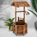 Gardeon Garden Ornaments decor Outdoor Wishing Well Planter Bucket Wooden Decor