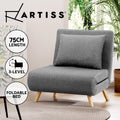 Artiss Sofa Bed Fold Out Recliner Couch Lounge Chairs Grey