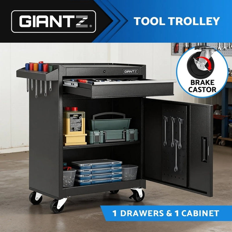 Giantz Tool Chest Trolley Cabinet Rolling Toolbox Garage Storage Tools Organizer
