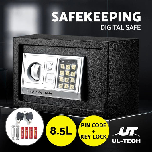 UL-TECH 8.5L Security Safe Safety Box Electronic Digital Cash Deposit Password