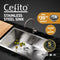 Cefito Kitchen Sink 45X30CM Stainless Steel Basin Single Bowl Silver